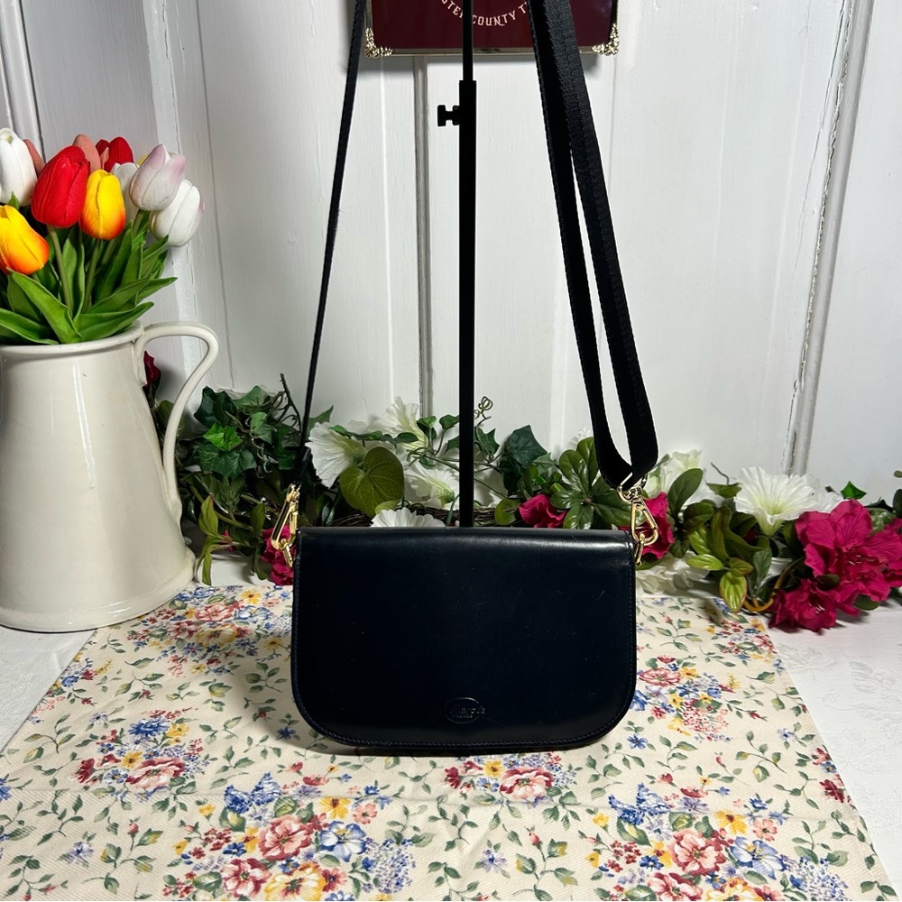 Vintage Marcu’s Firenze Black Leather Crossbody Purse (Not original strap)